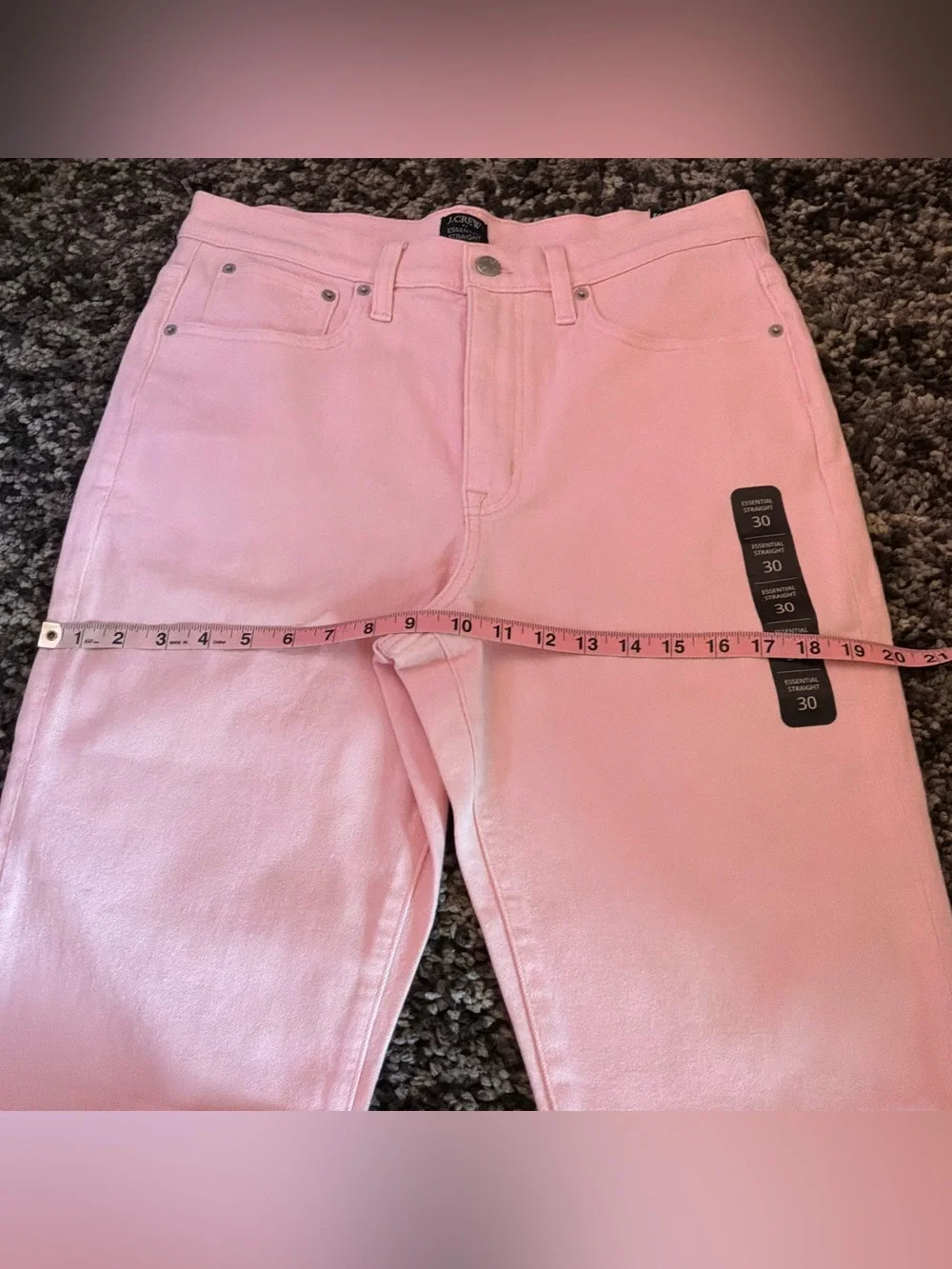 🌙✨🆕🏷️ J.Crew Pink High~ Rise Straight Leg Jeans Size 30 NWT